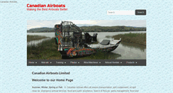 Desktop Screenshot of canadianairboats.com